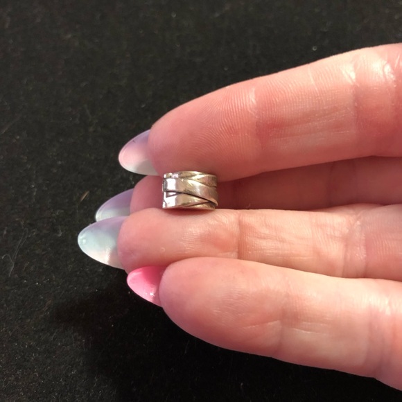 Pandora Polished Ribbons clip sterling silver charm - Picture 4 of 13